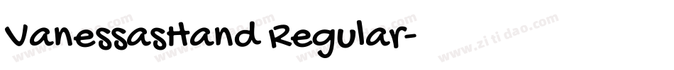 VanessasHand Regular字体转换